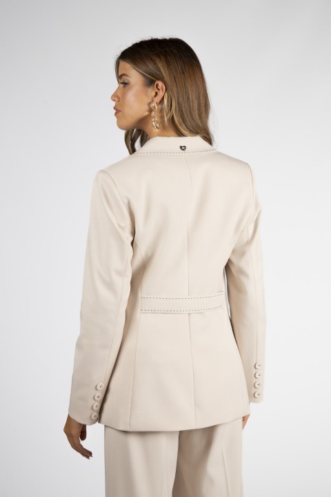 Blazer pespontos em contraste Blazer pespontos em contraste