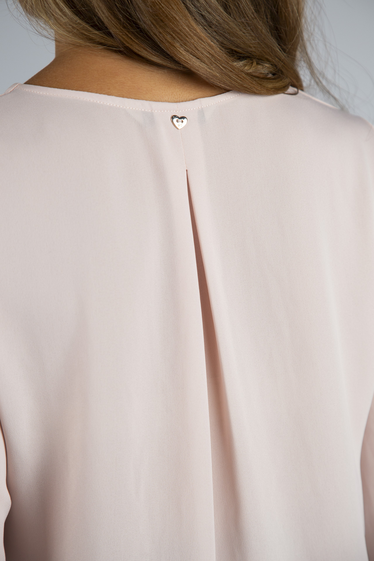 Covered buttons blouse