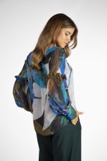 Balloon sleeve blouse