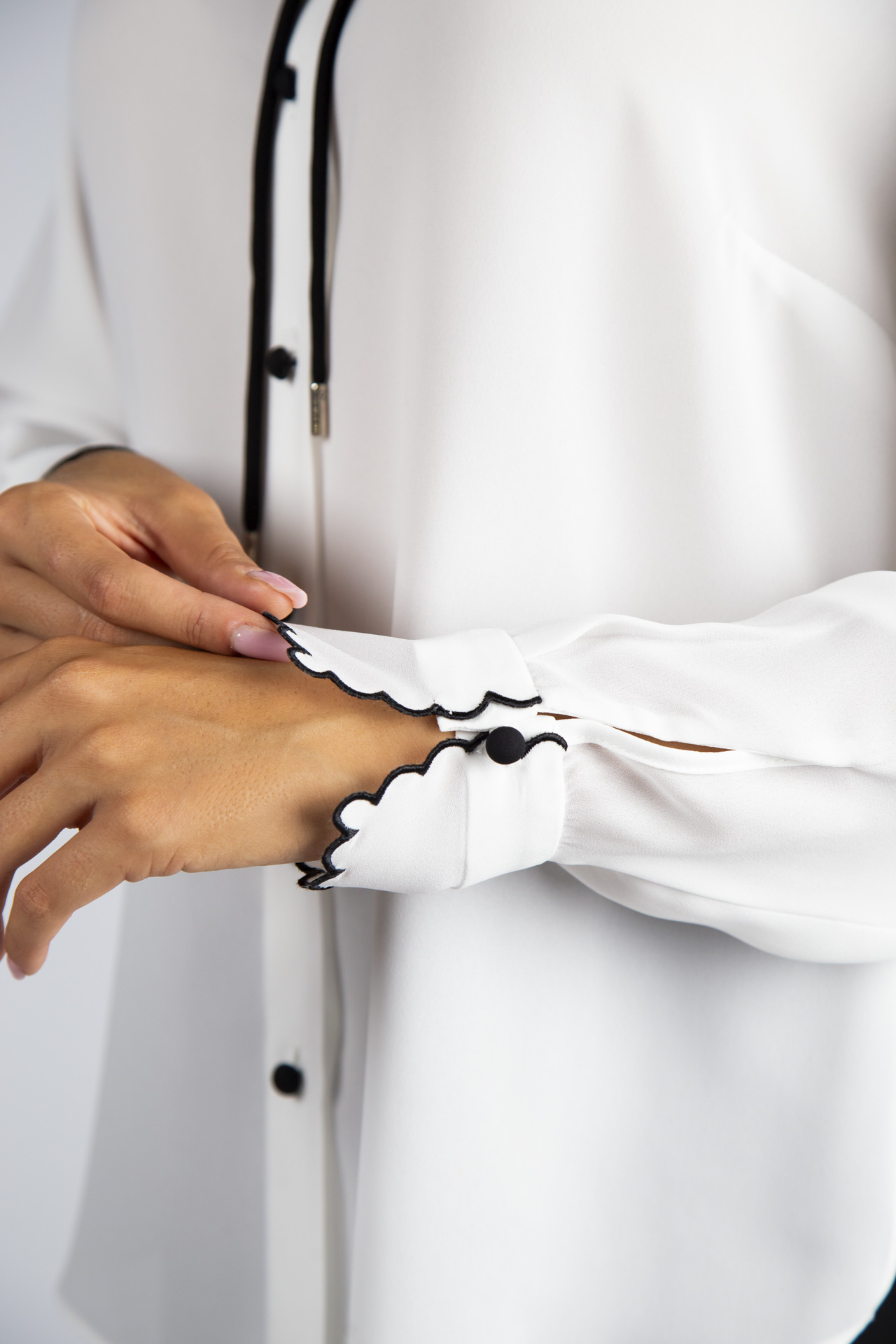 Shirt with contrasting details