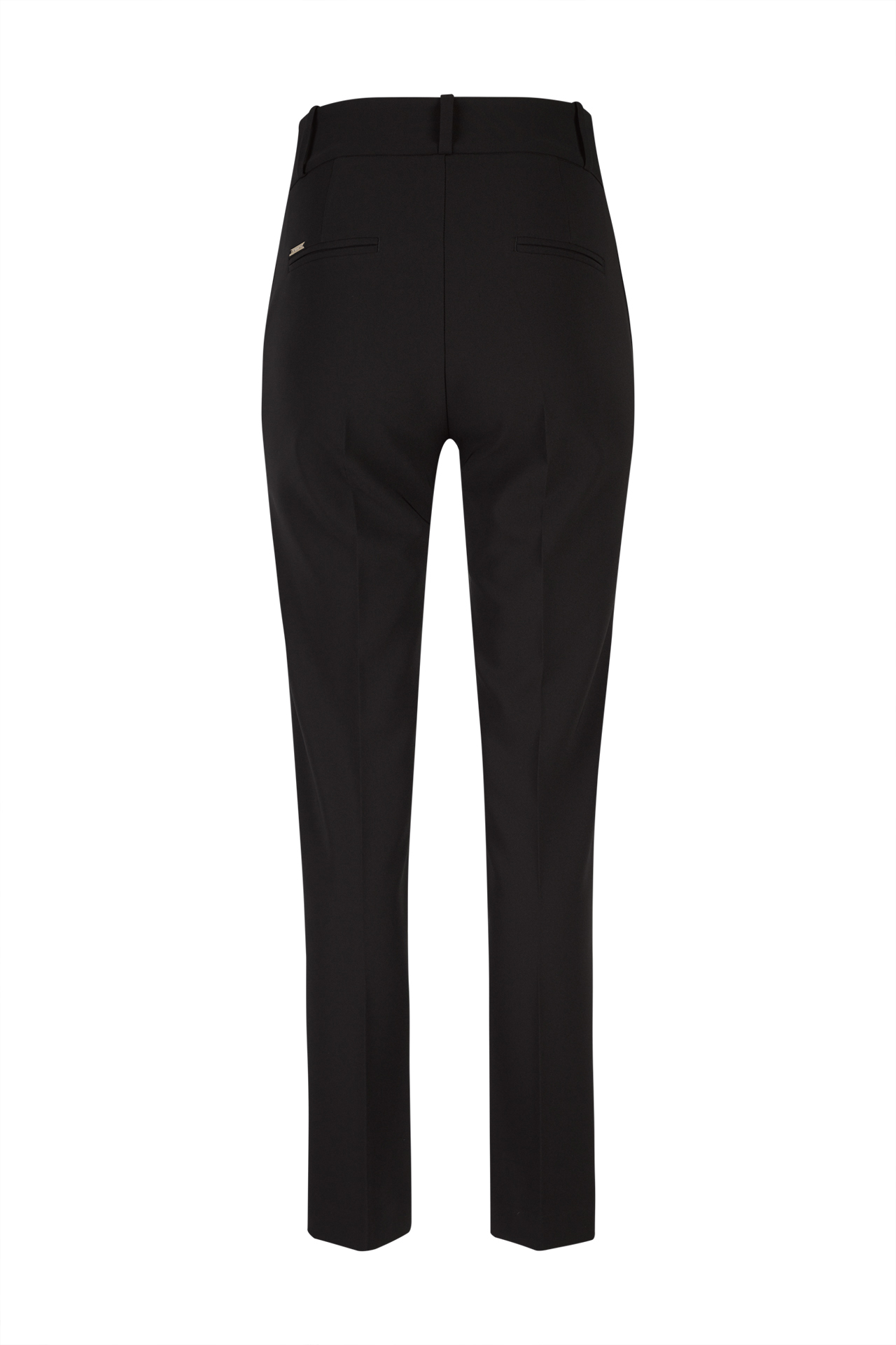 Asymmetrical waistband trousers