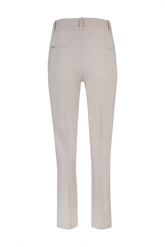 Asymmetrical waistband trousers