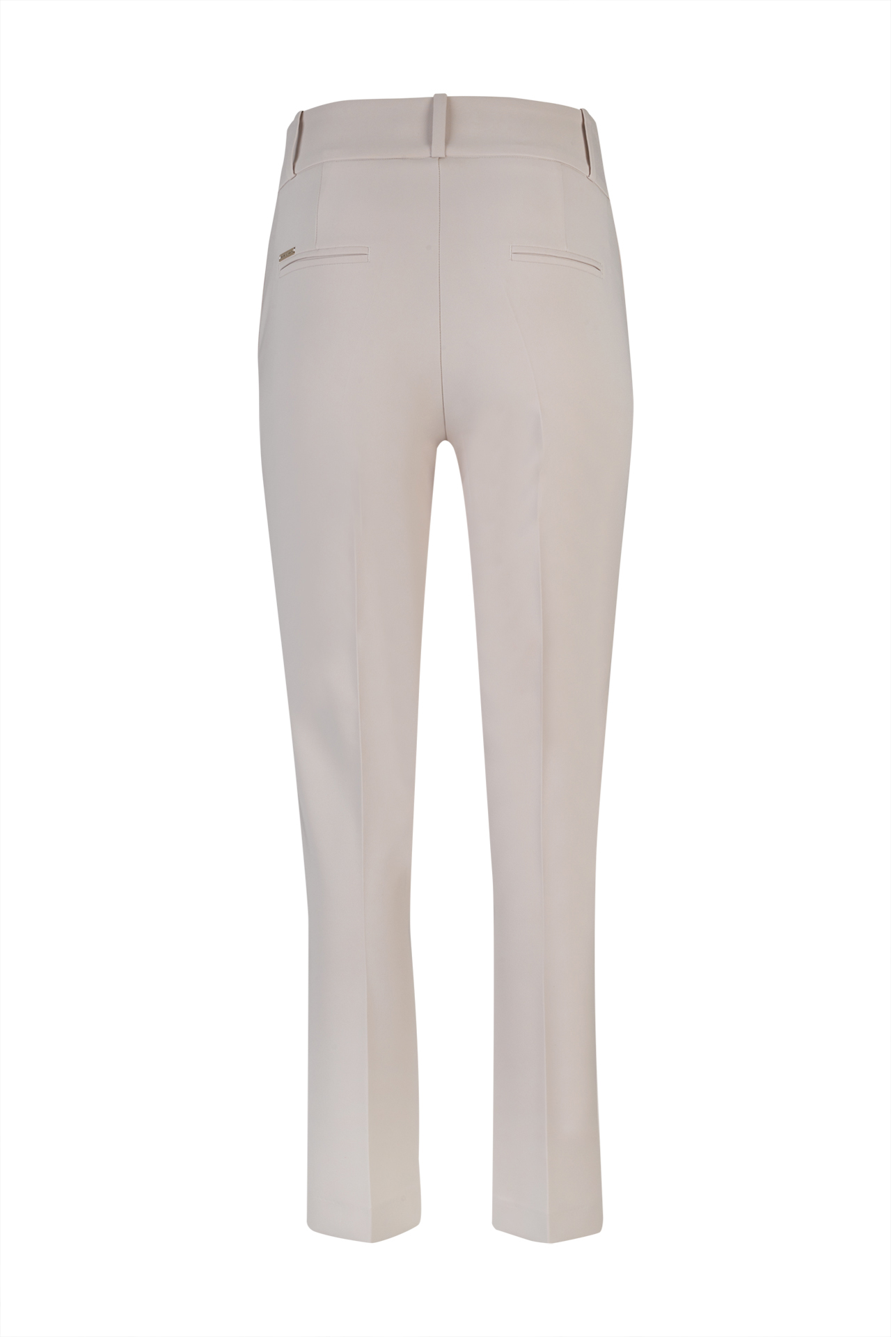Asymmetrical waistband trousers