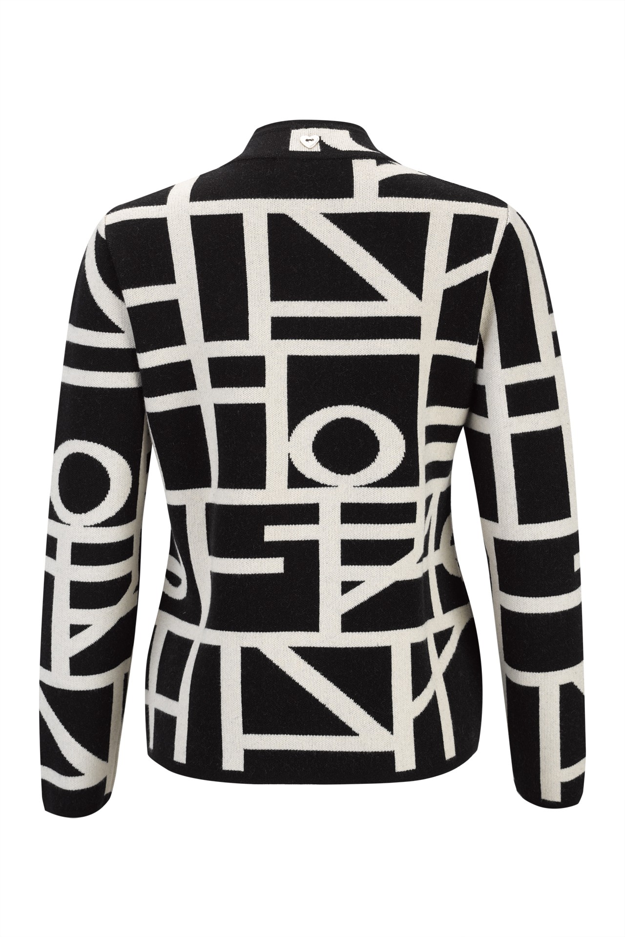 Casaco de malha com fecho