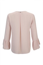 Covered buttons blouse