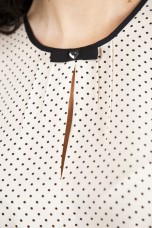 Blouse with front opening