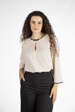 Blouse with front opening
