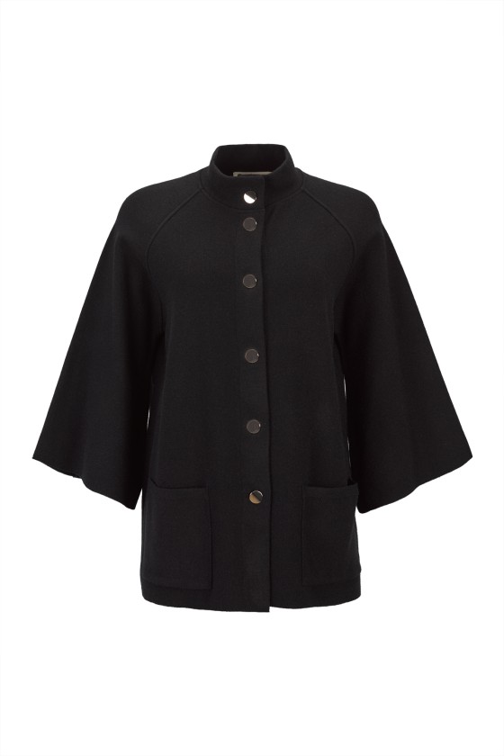 Chaqueta de punto con 6 botones metálicos