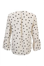Covered buttons blouse