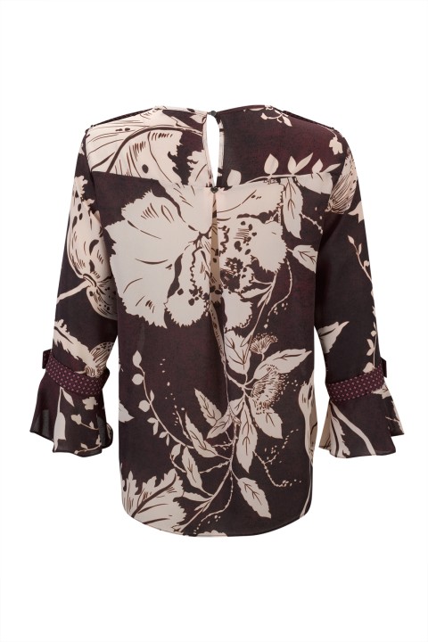 Shoulder patches blouse