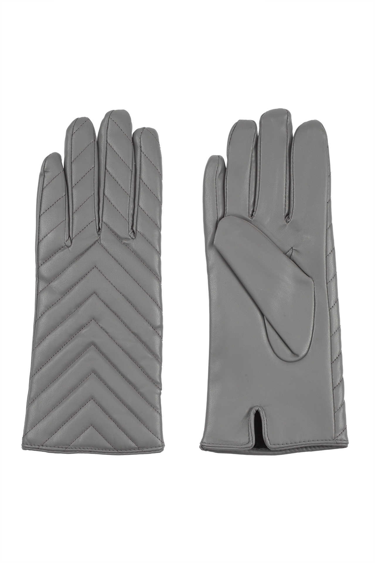 Gloves with stitching details