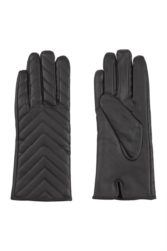 Gloves with stitching details