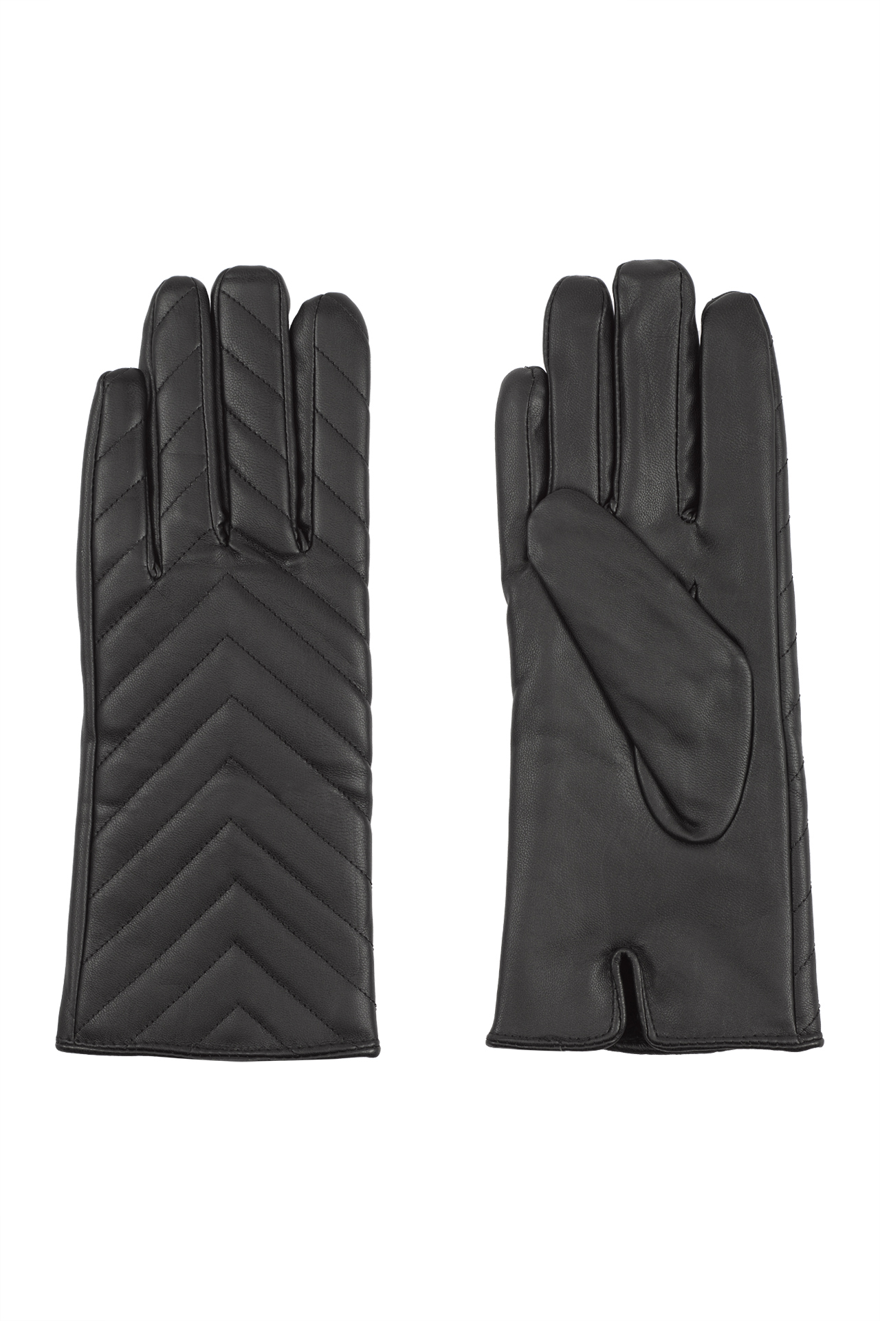 Gloves with stitching details