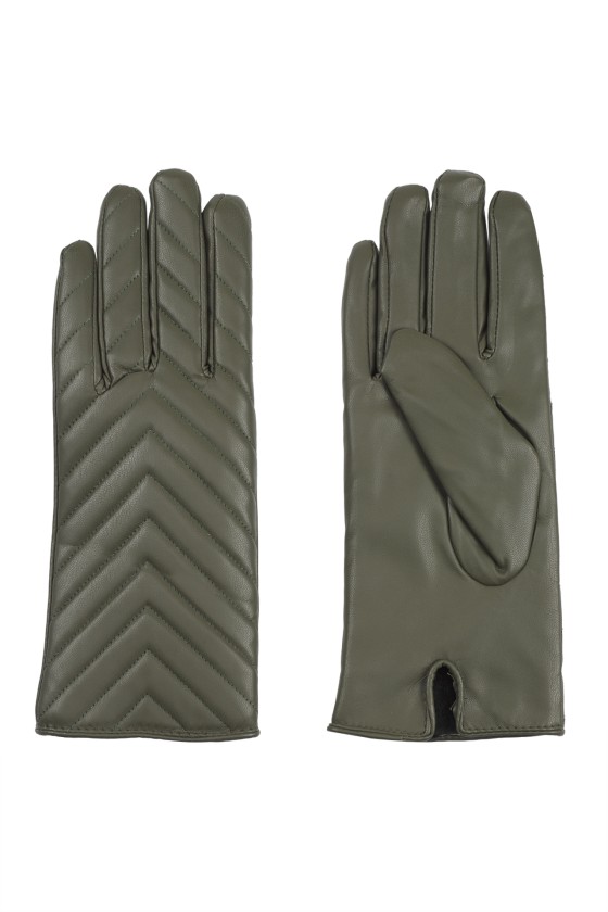 Gloves with stitching details