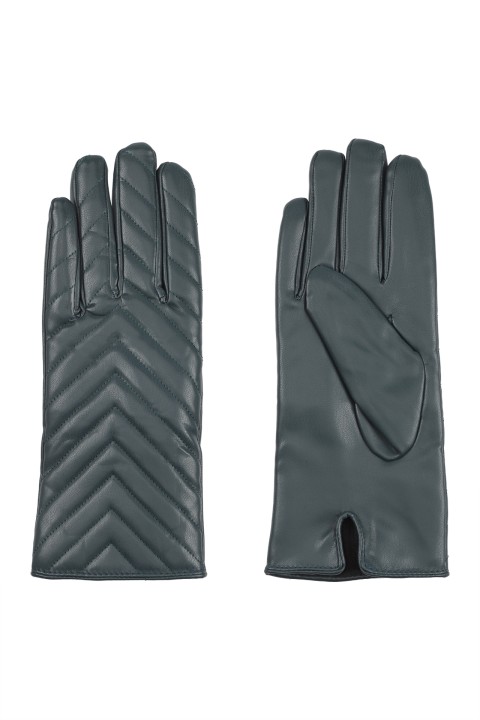 Guantes con pespuntes