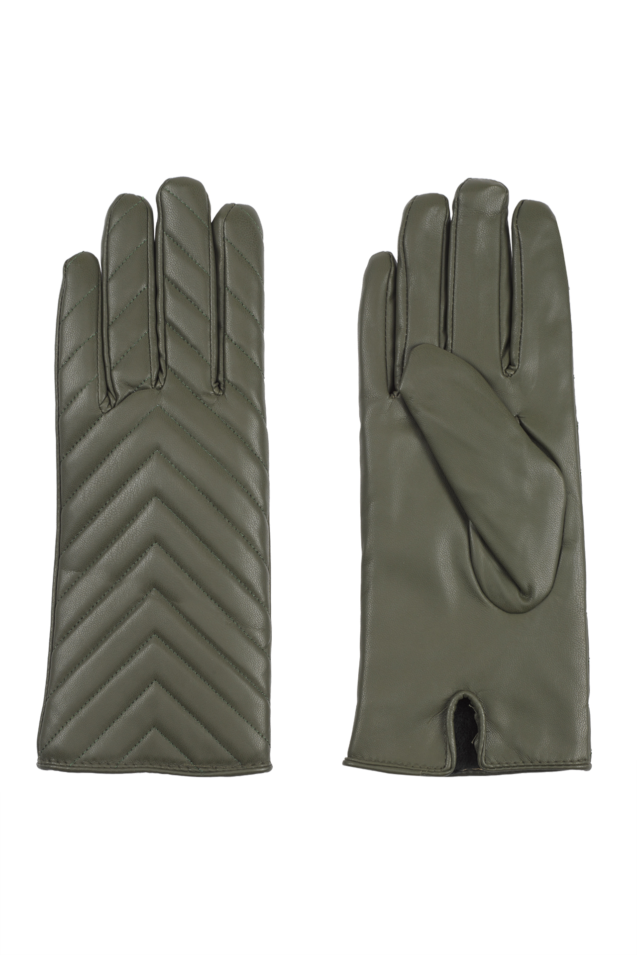 Gloves with stitching details