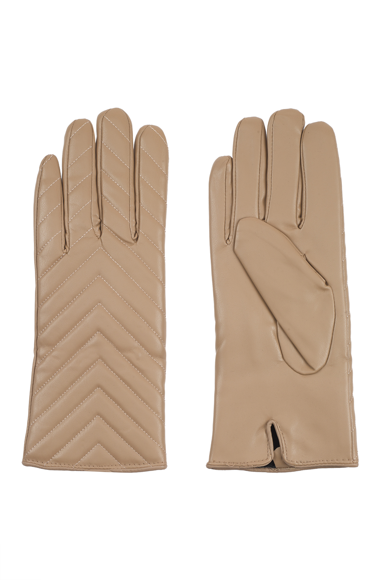 Gloves with stitching details