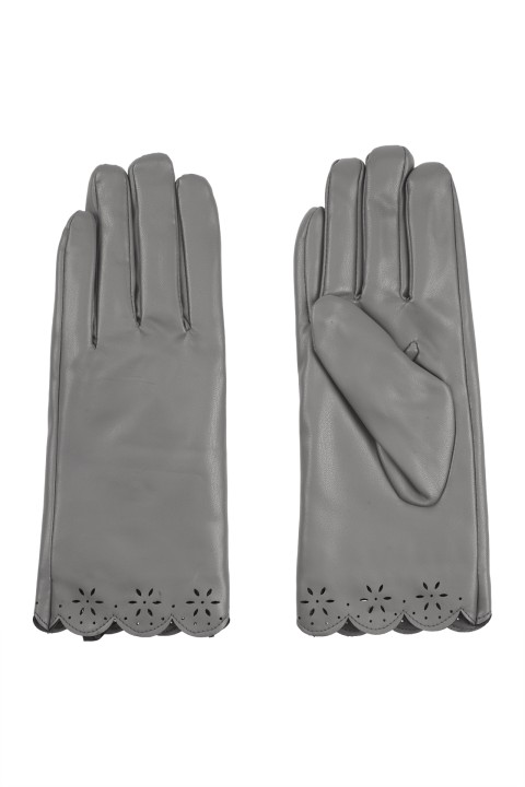 Guantes con borde recortado