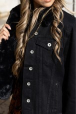 Chaqueta vaquera con chaleco de pelo