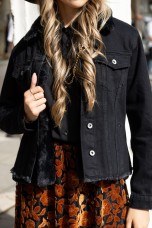 Chaqueta vaquera con chaleco de pelo