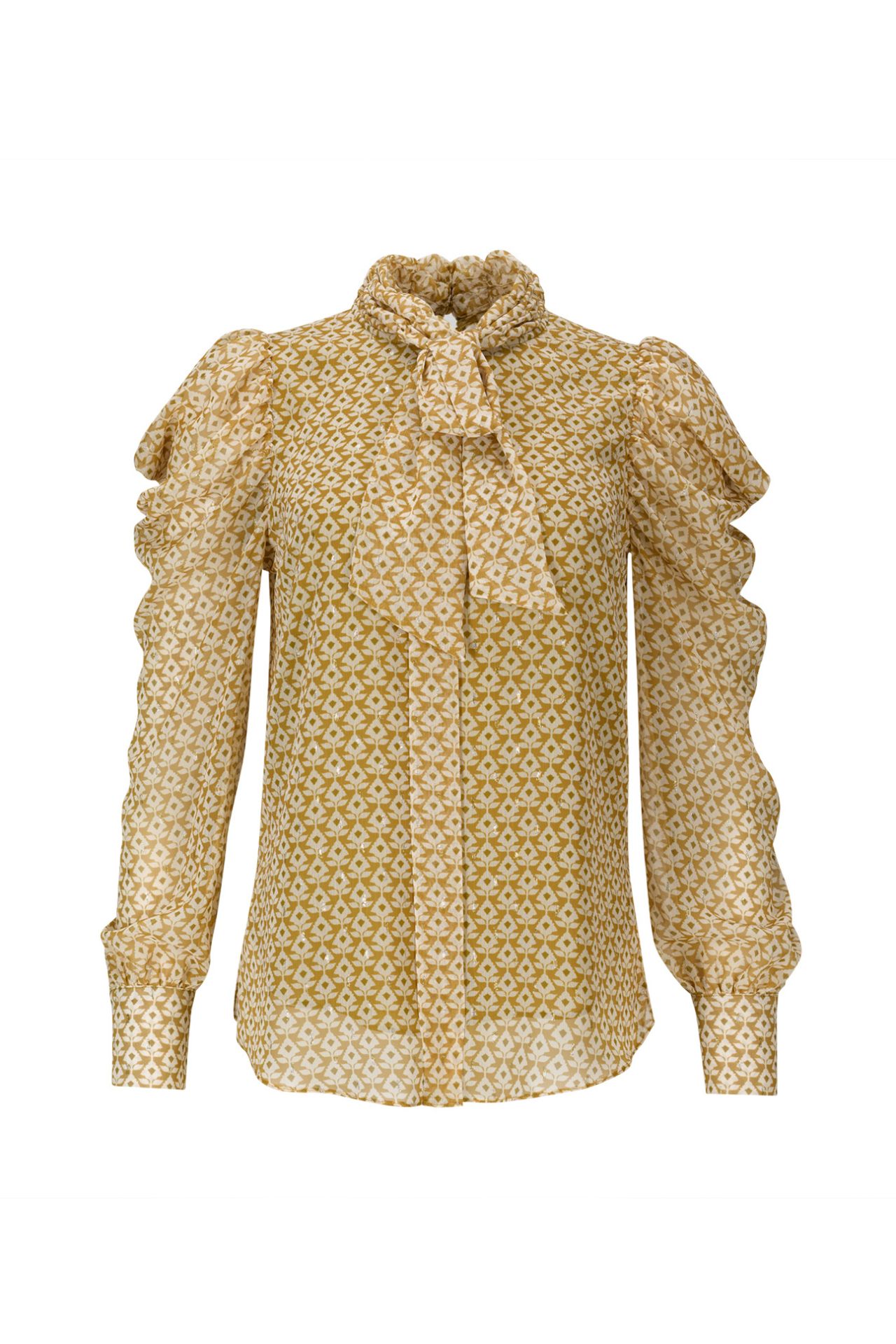 Túnica con volantes y lazo