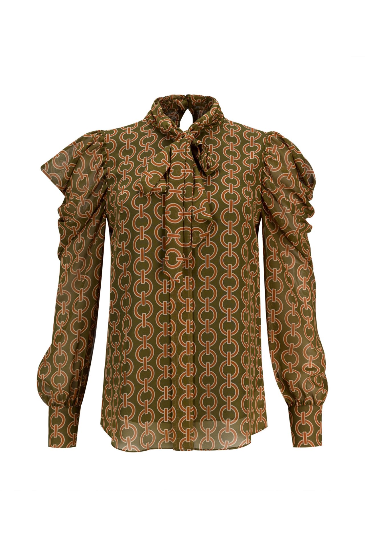 Túnica con volantes y lazo