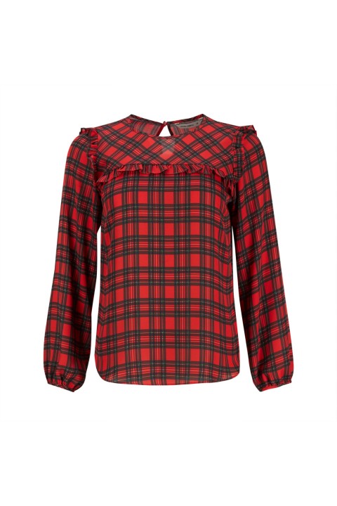 Tnica estampada con escote redondo