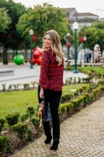 Tnica estampada con escote redondo