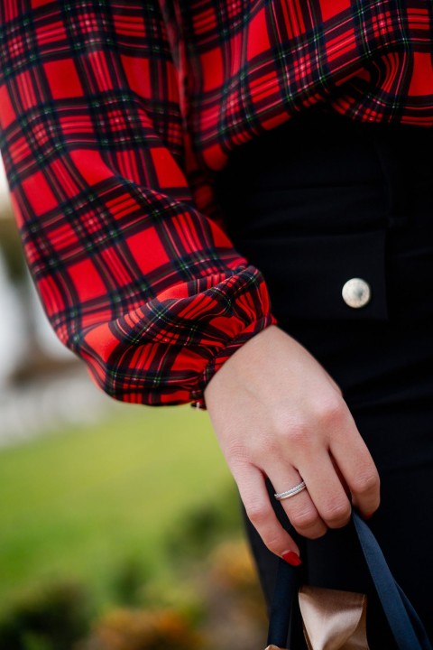 Tnica estampada con escote redondo