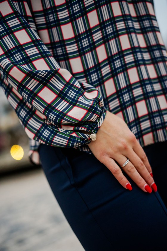 Tnica estampada con escote redondo