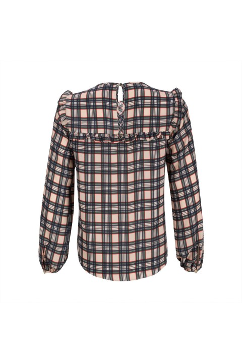 Túnica estampada con escote redondo Túnica estampada con escote redondo