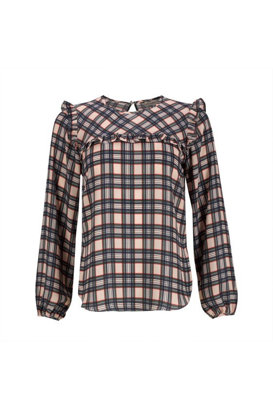 Tnica estampada con escote redondo