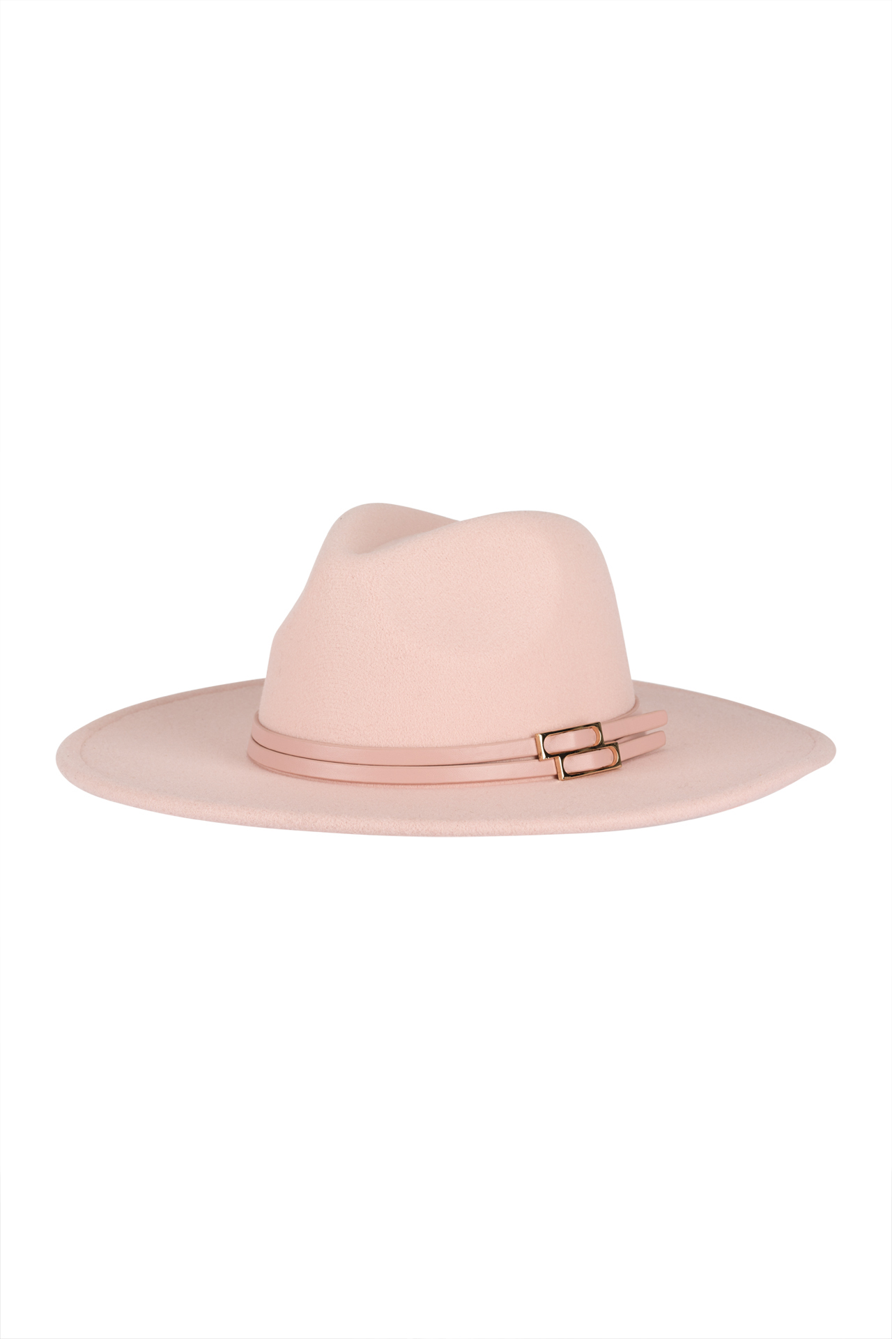Hat with buckles