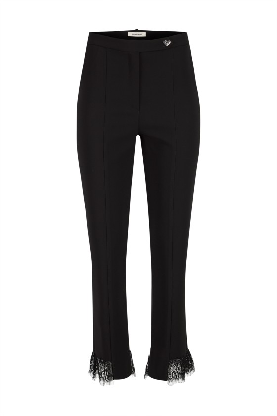 Pantalones con encaje