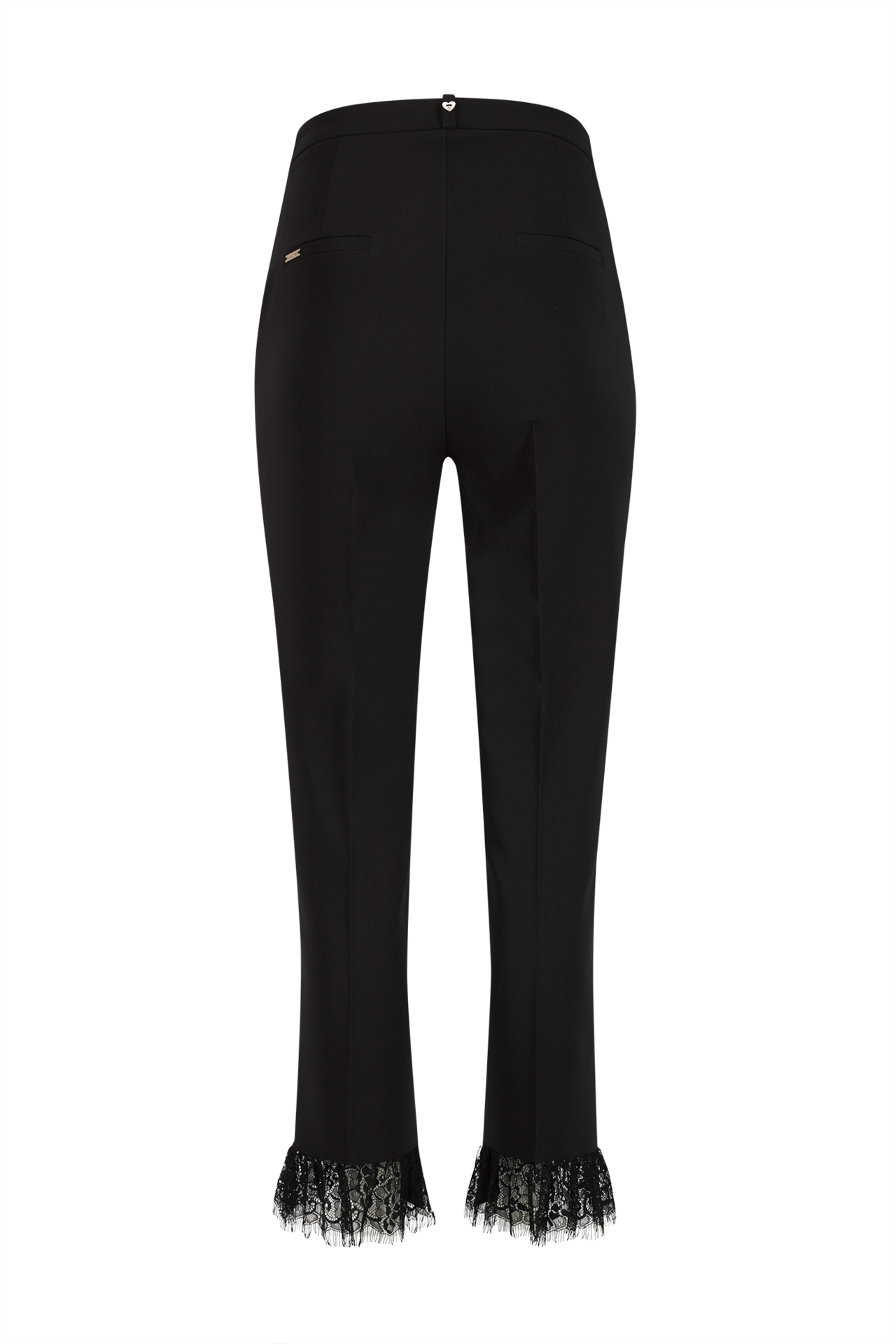 Trousers with lace detail