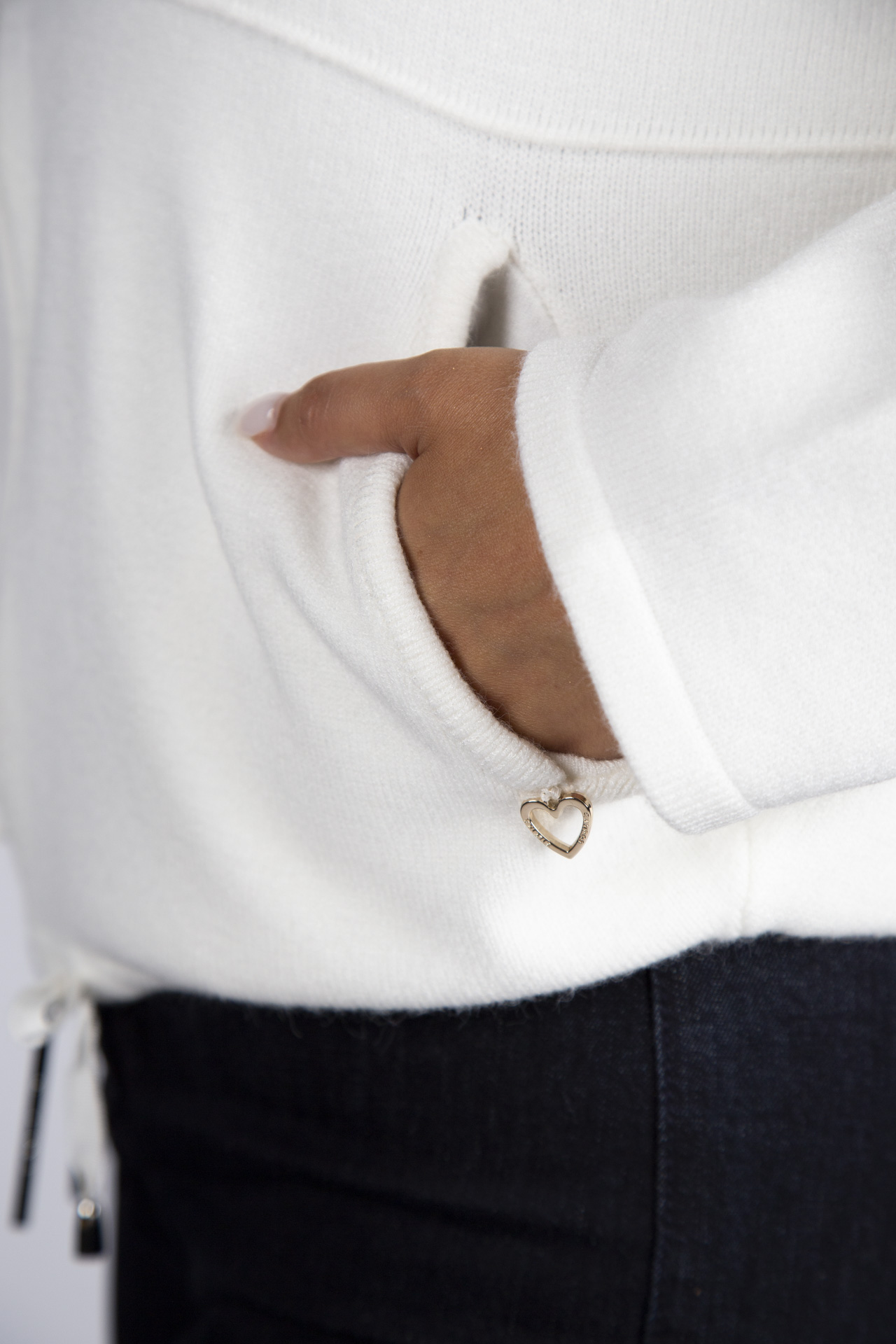 Bomber-style jacket with hood