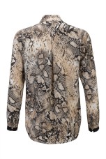 V-neck blouse with bow