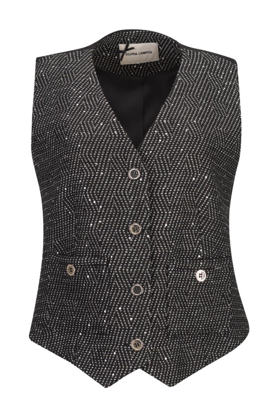 Chaleco aspecto tweed