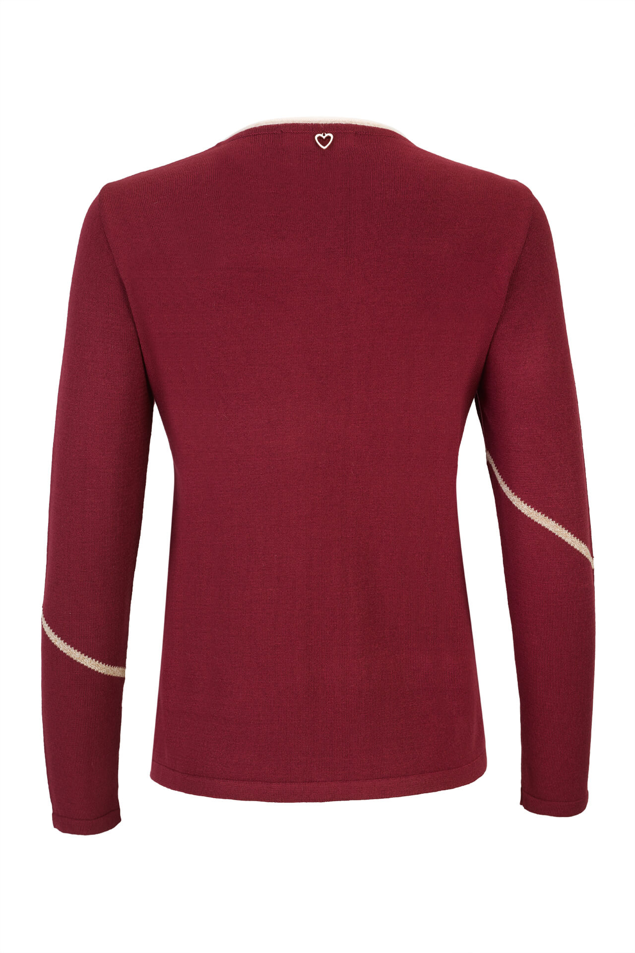 Knitted jumper with geometric design