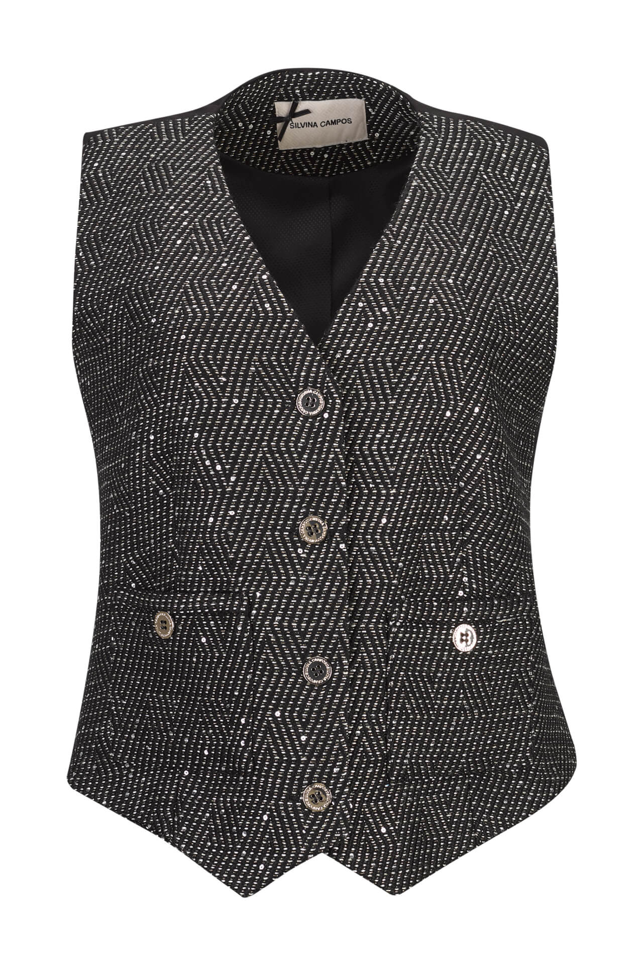Tweed-look waistcoat
