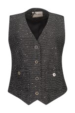 Tweed-look waistcoat