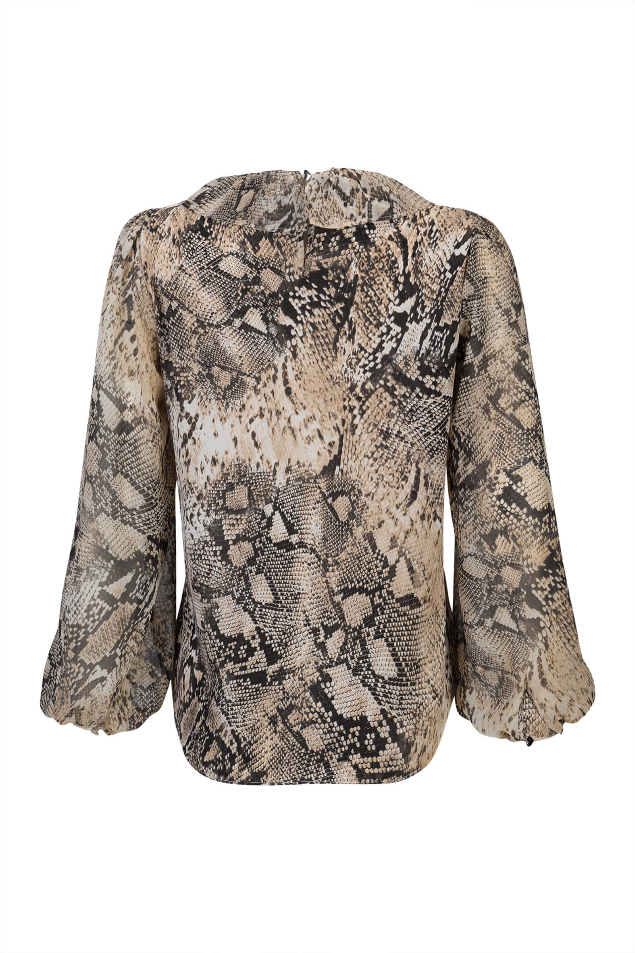 Blouse with 3-layer collar