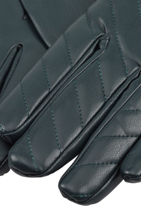 Guantes con pespuntes