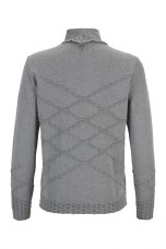 High neck knitted jumper