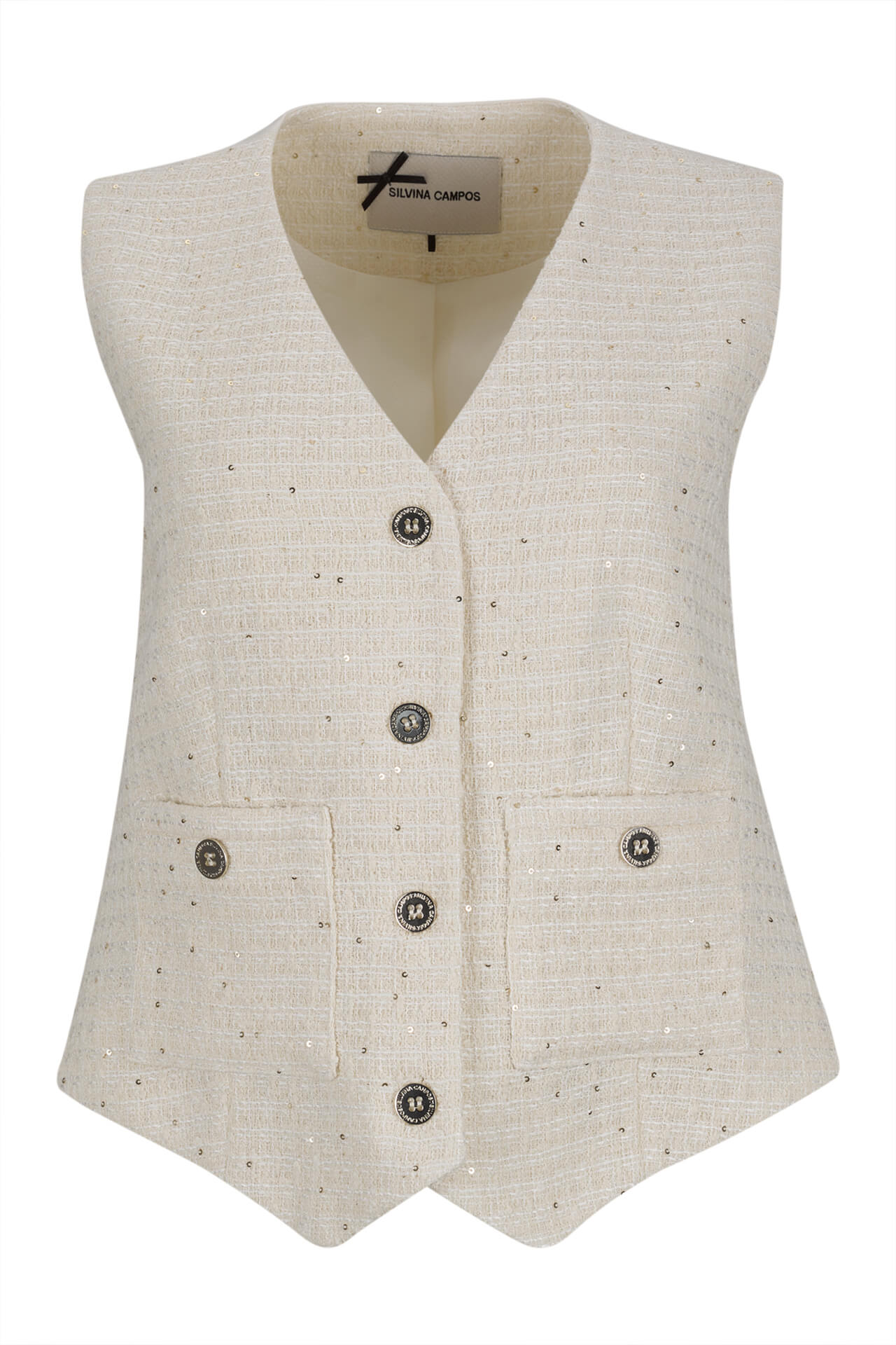 Tweed-look waistcoat