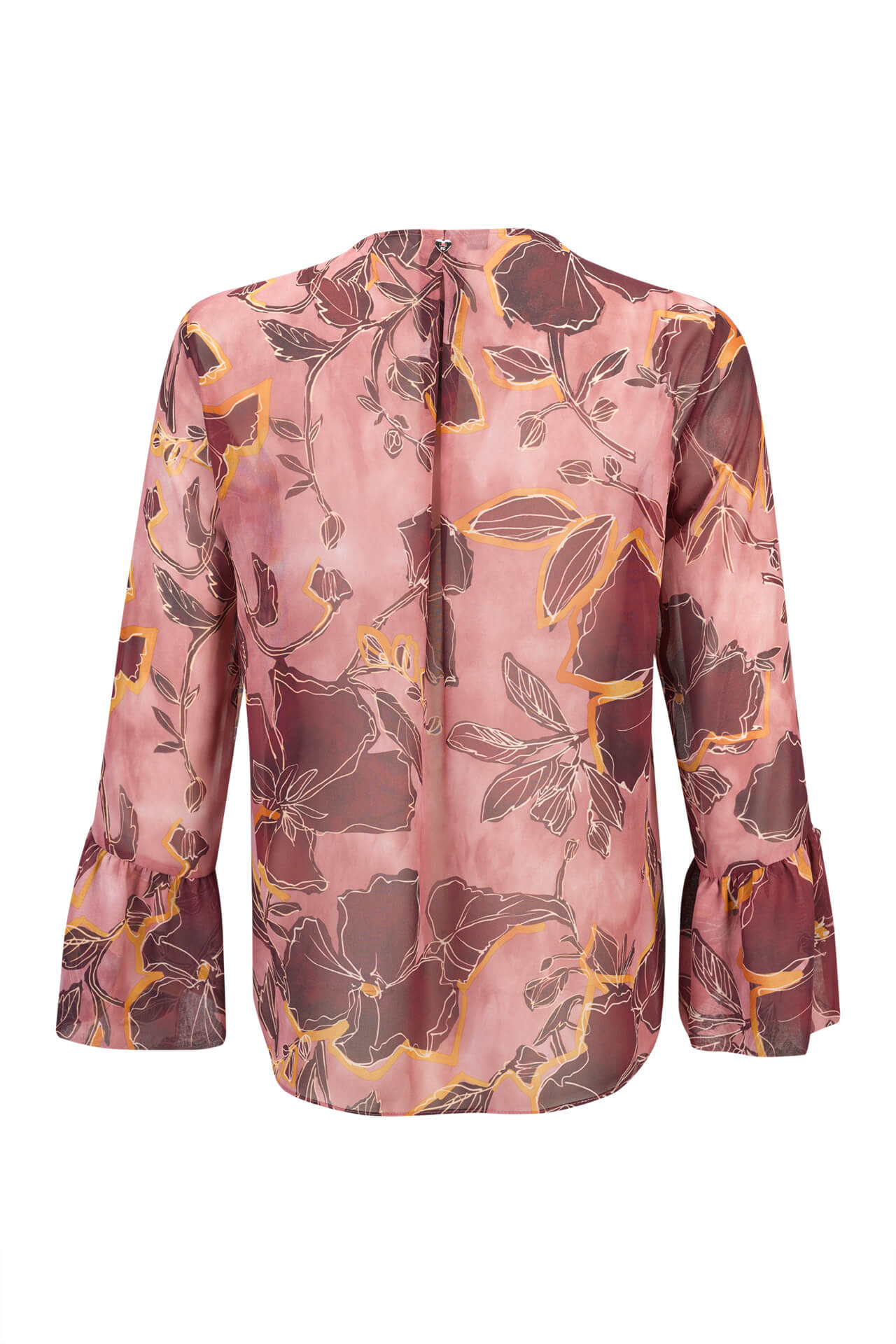 Túnica de botões forrados