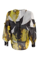 Balloon sleeve blouse