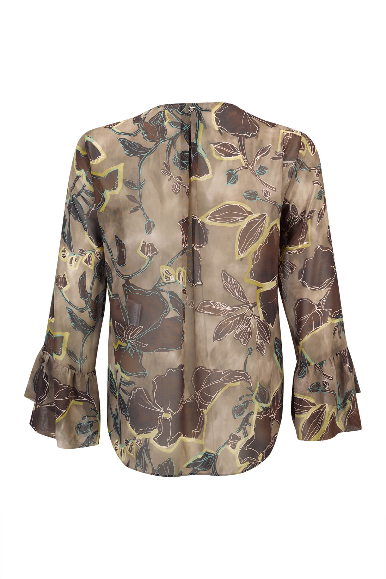 Covered buttons blouse