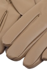 Gloves with laser cut scalloped edge