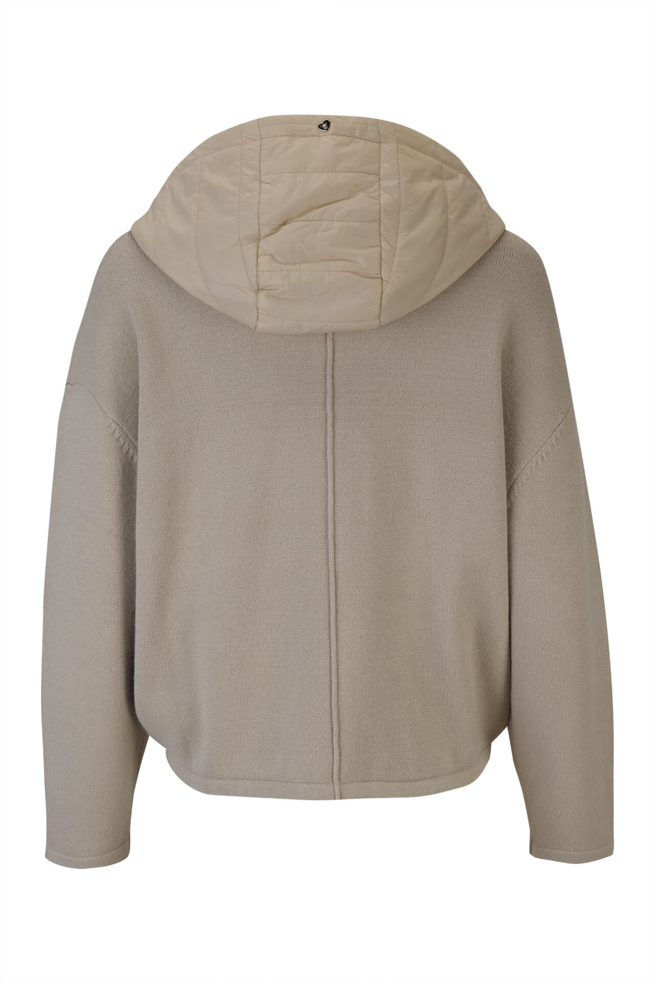 Bomber-style jacket with hood